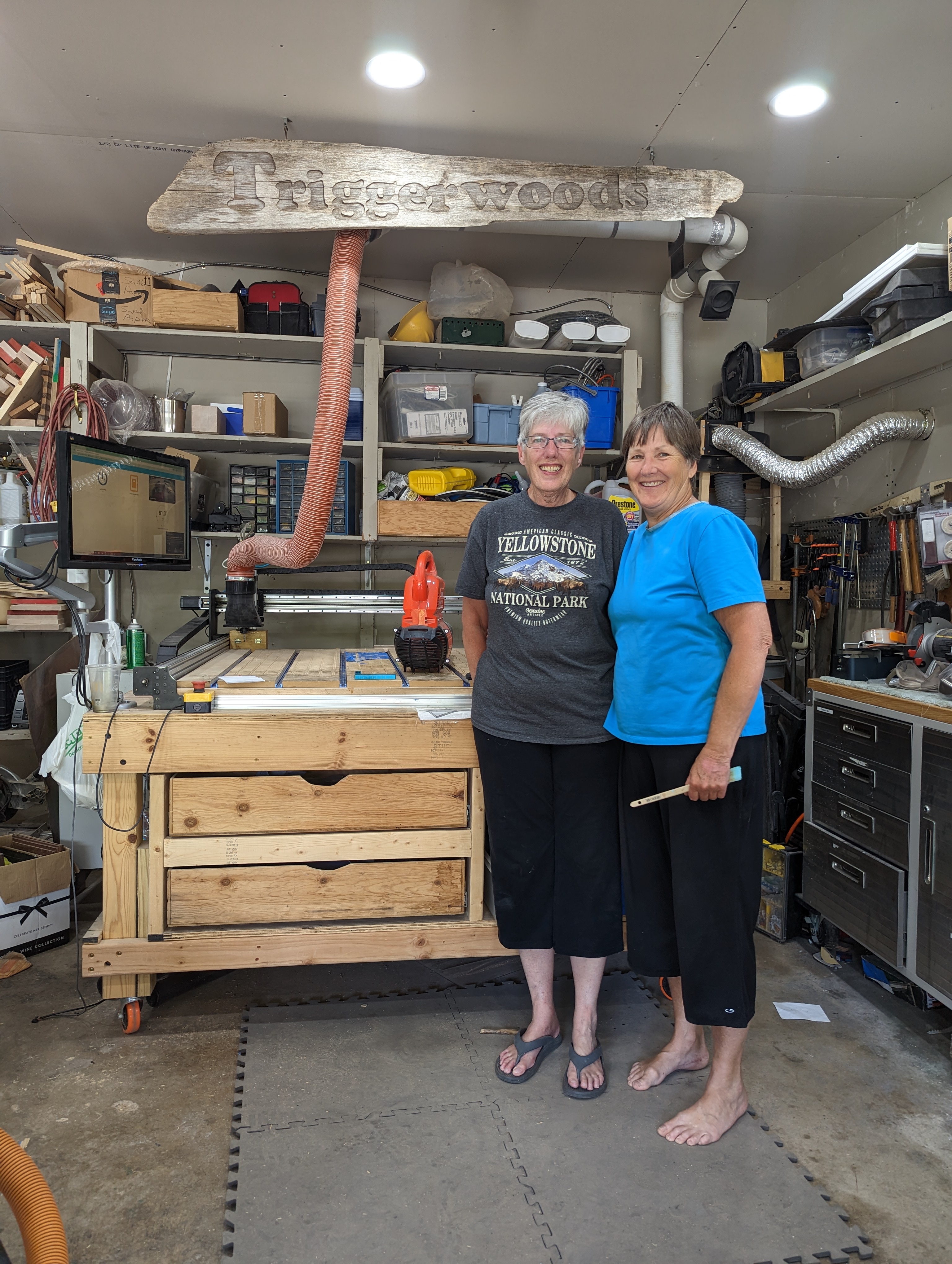 The TriggerWoods team in their workshop