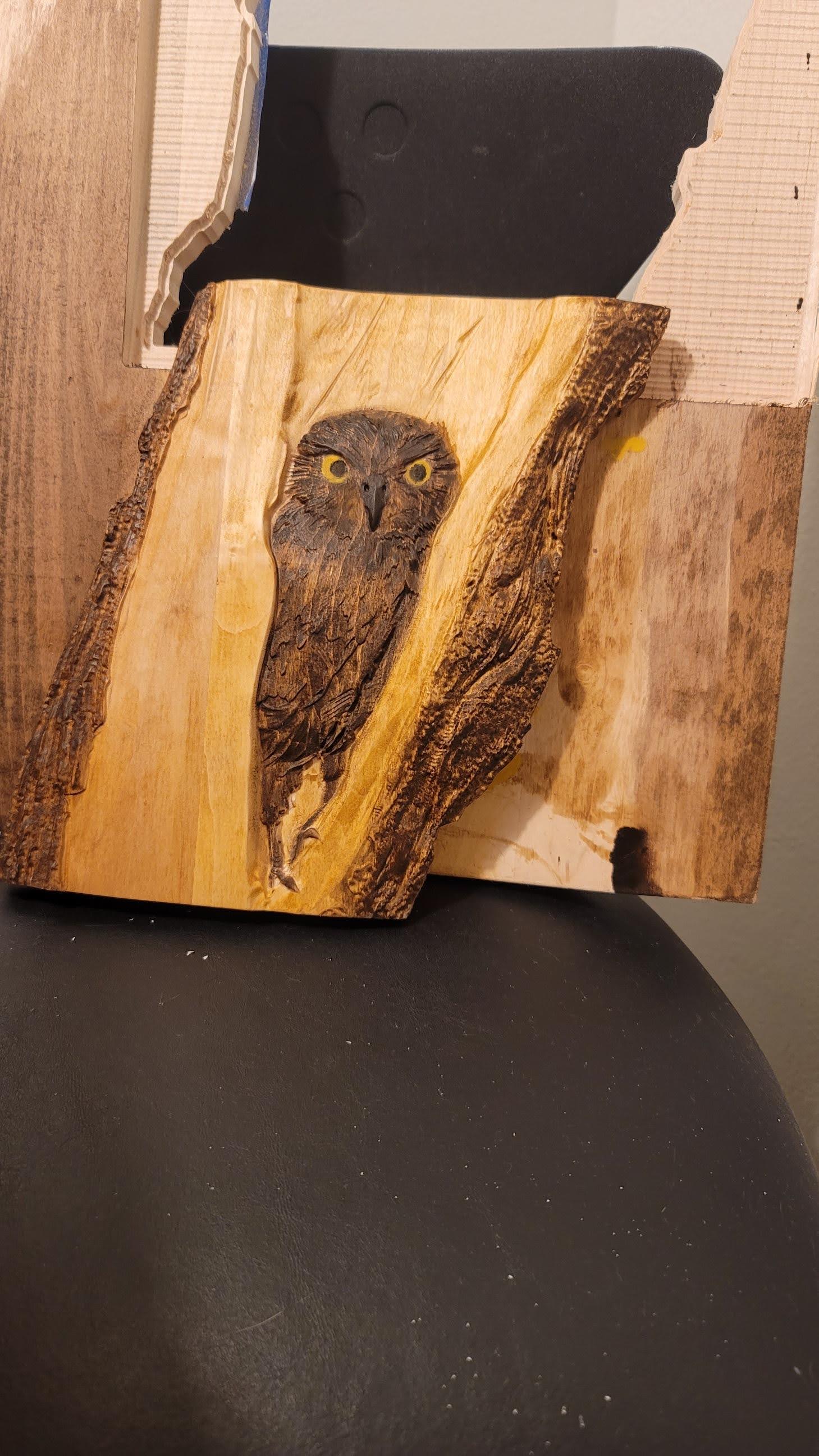 Owl — Live Edge Carving